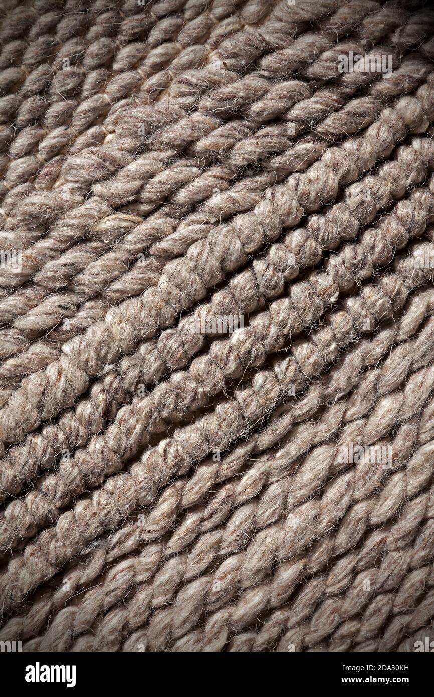 Textil grau Webart Nahaufnahme Stockfoto