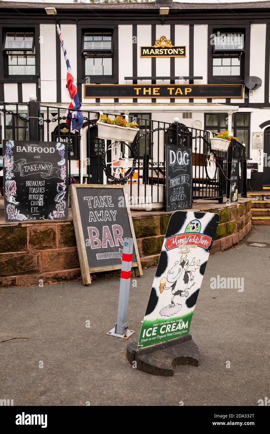 Großbritannien, England, Cheshire, Eastham, Ferry Road, The Tap Pub auf dem Gelände des ehemaligen Fährbüros Stockfoto