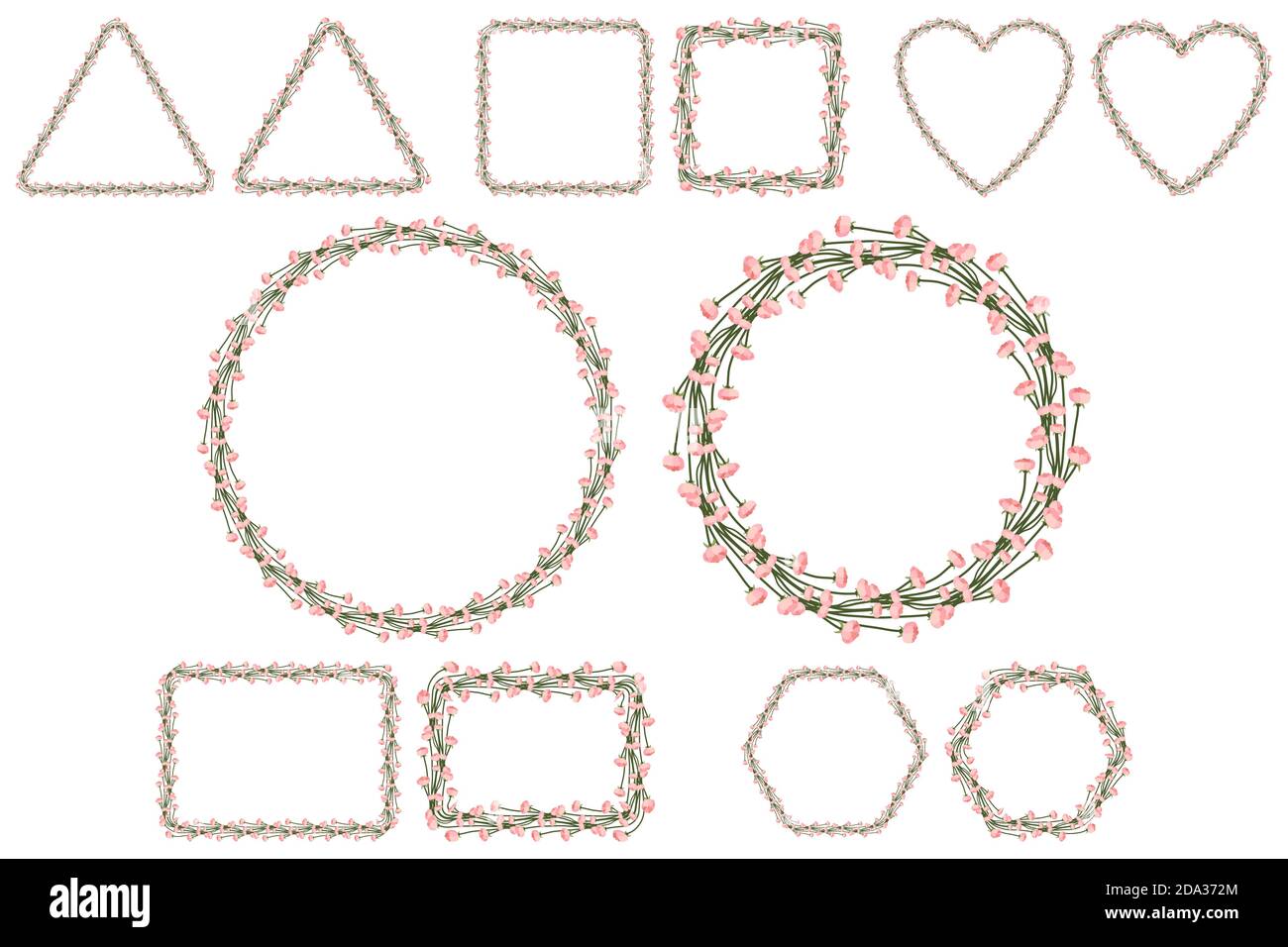 Blume Runden Kranz Blumenstrauss Rosa Rose Burgund Dahlia Anemone Rot Astilbe Agonis Blatter Grunen Krautermischung Herbst Angesagten Blumenstrauss Vektor Illus Stock Vektorgrafik Alamy
