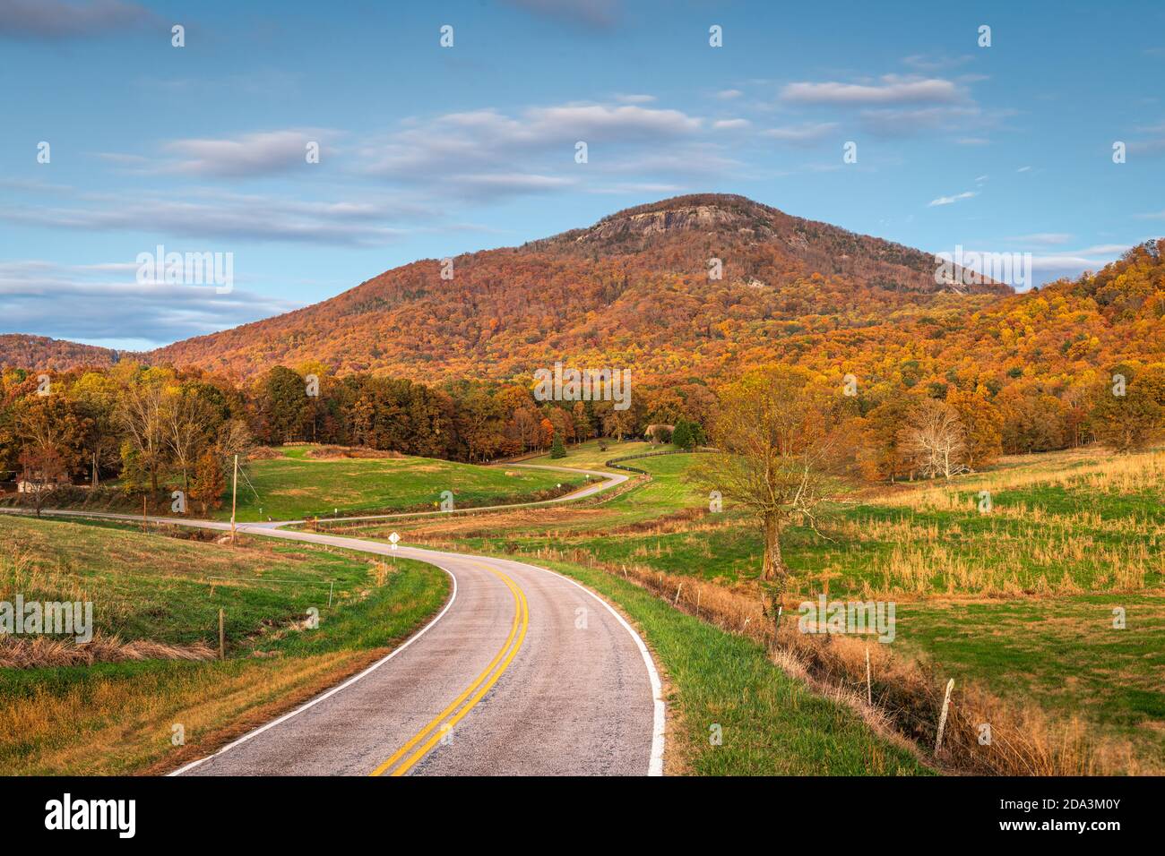 Yonah Mountain, Georgia, USA im Herbst. Stockfoto