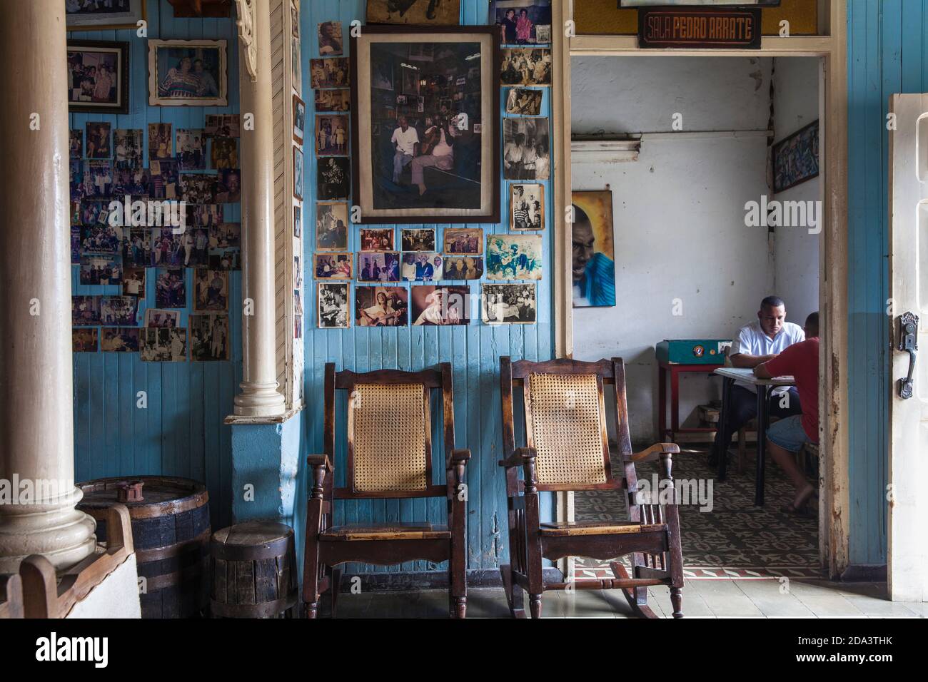 Kuba, Santiago de Cuba, Santiago de Cuba, Casa de la Tradiciones - Musik Haus/bar Stockfoto