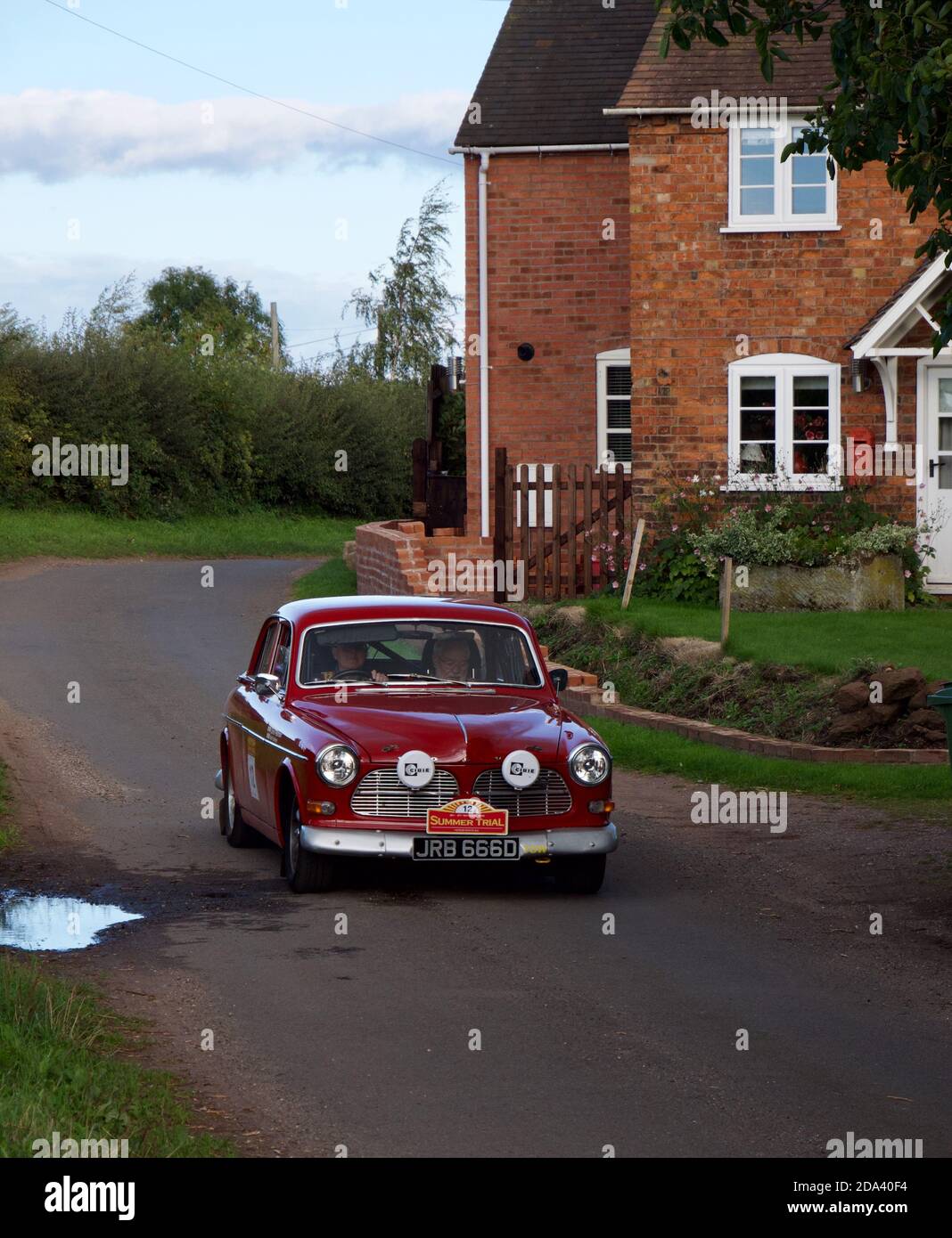 Oldtimer-Rallye, Volvo 144 Stockfoto
