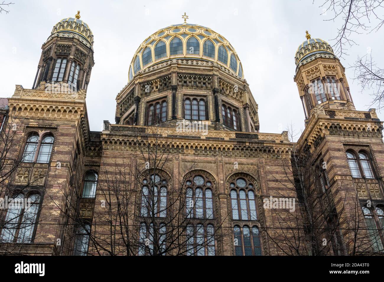 Berlin, Deutschland – 29. Januar 2018. Synagoge in Berlin. In der Synagoge befindet sich ein Museum und ein Gedenkort mit dem Namen Centrum Judaicum. Stockfoto