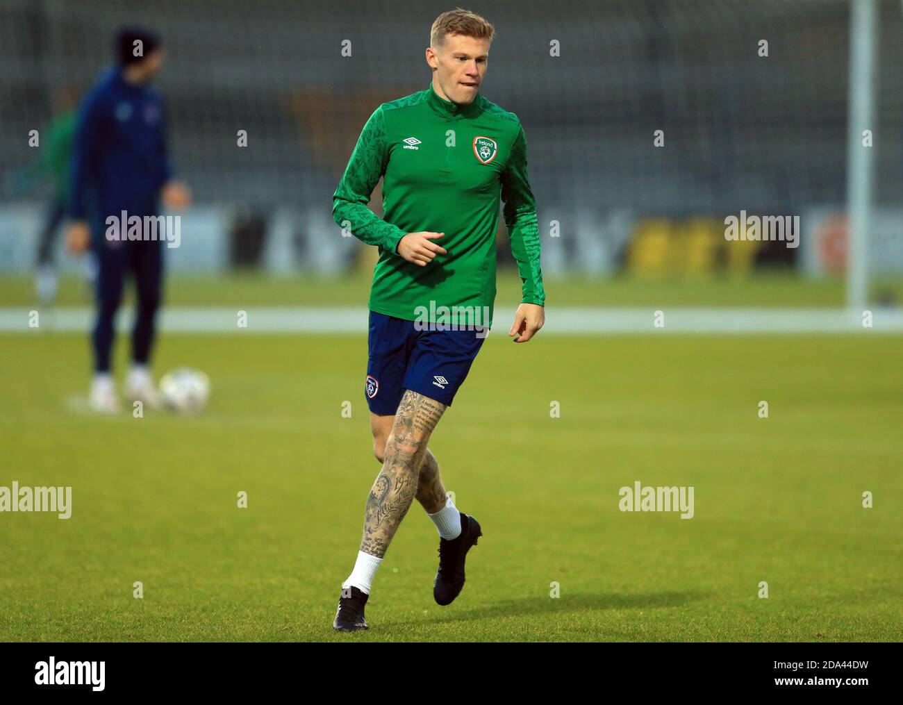 James McClean aus der Republik Irland während einer Trainingseinheit im Hive Stadium, Barnett. Stockfoto