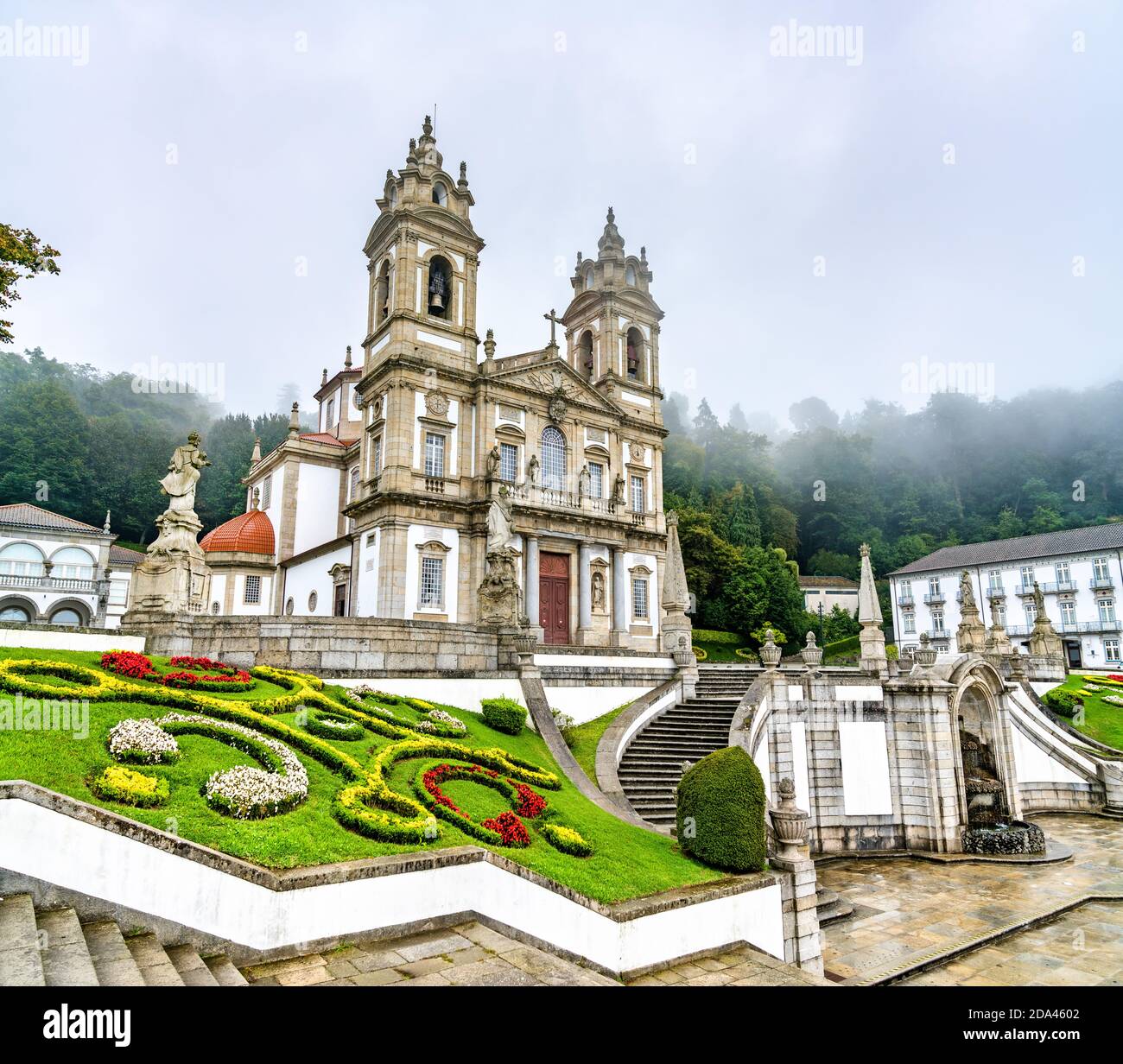 BOM Jesus do Monte Heiligtum in der Nähe von Braga in Portugal Stockfoto