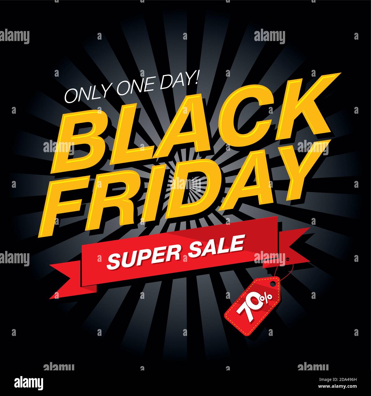 Black friday super Sale Banner Stock Vektor