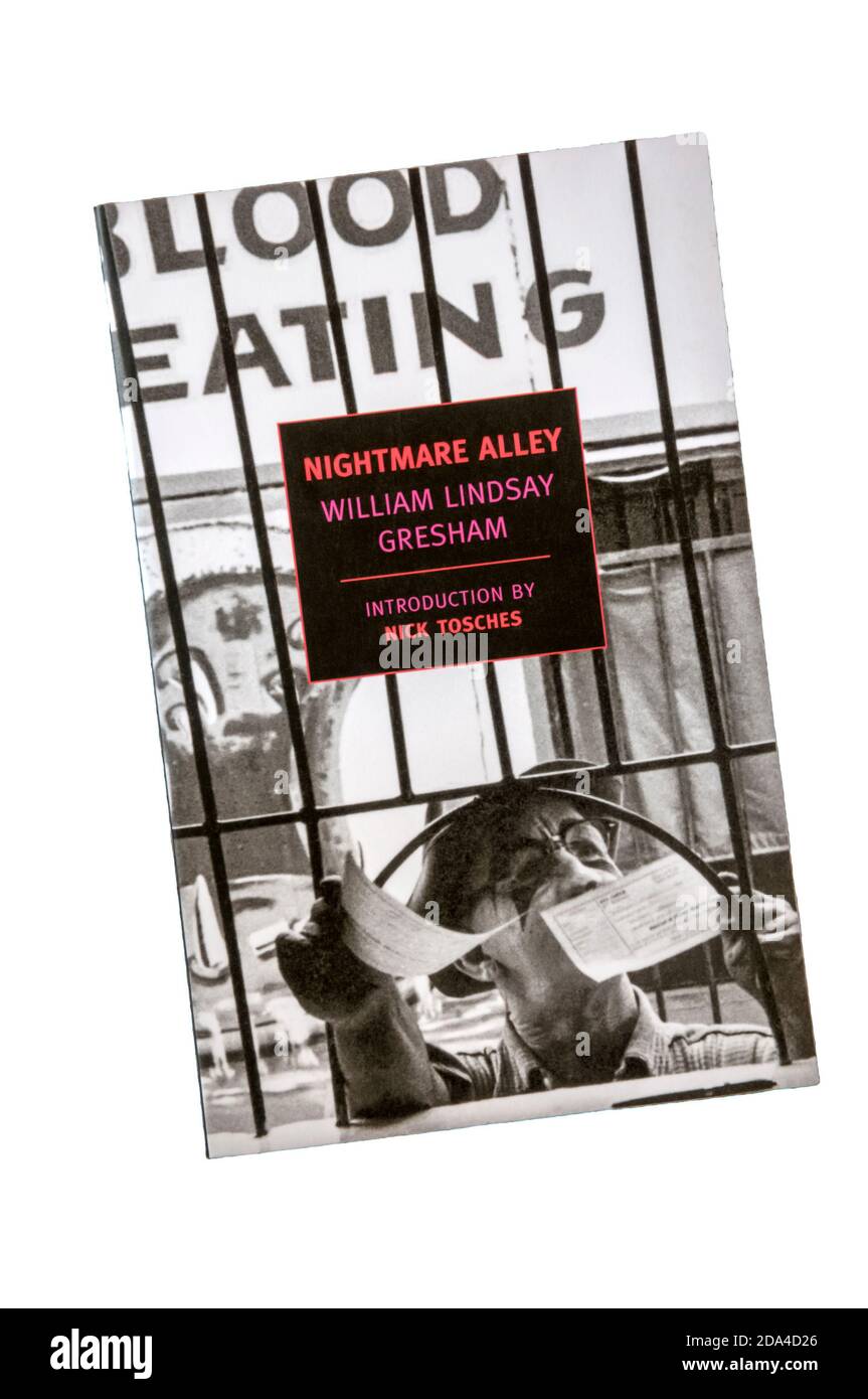 Ein Taschenbuch der Nightmare Alley von William Lindsay Gresham. Erstveröffentlichung 1946. Stockfoto