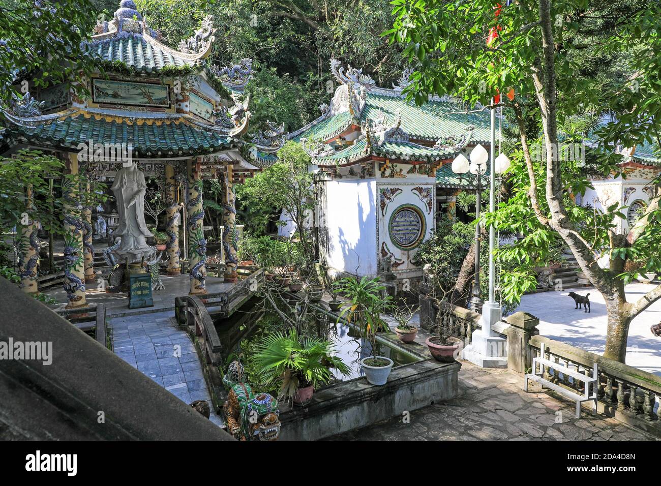 Linh ung Tempel auf Thuy Son Berg, die Marmorberge, Da Nang, Vietnam, Asien Stockfoto
