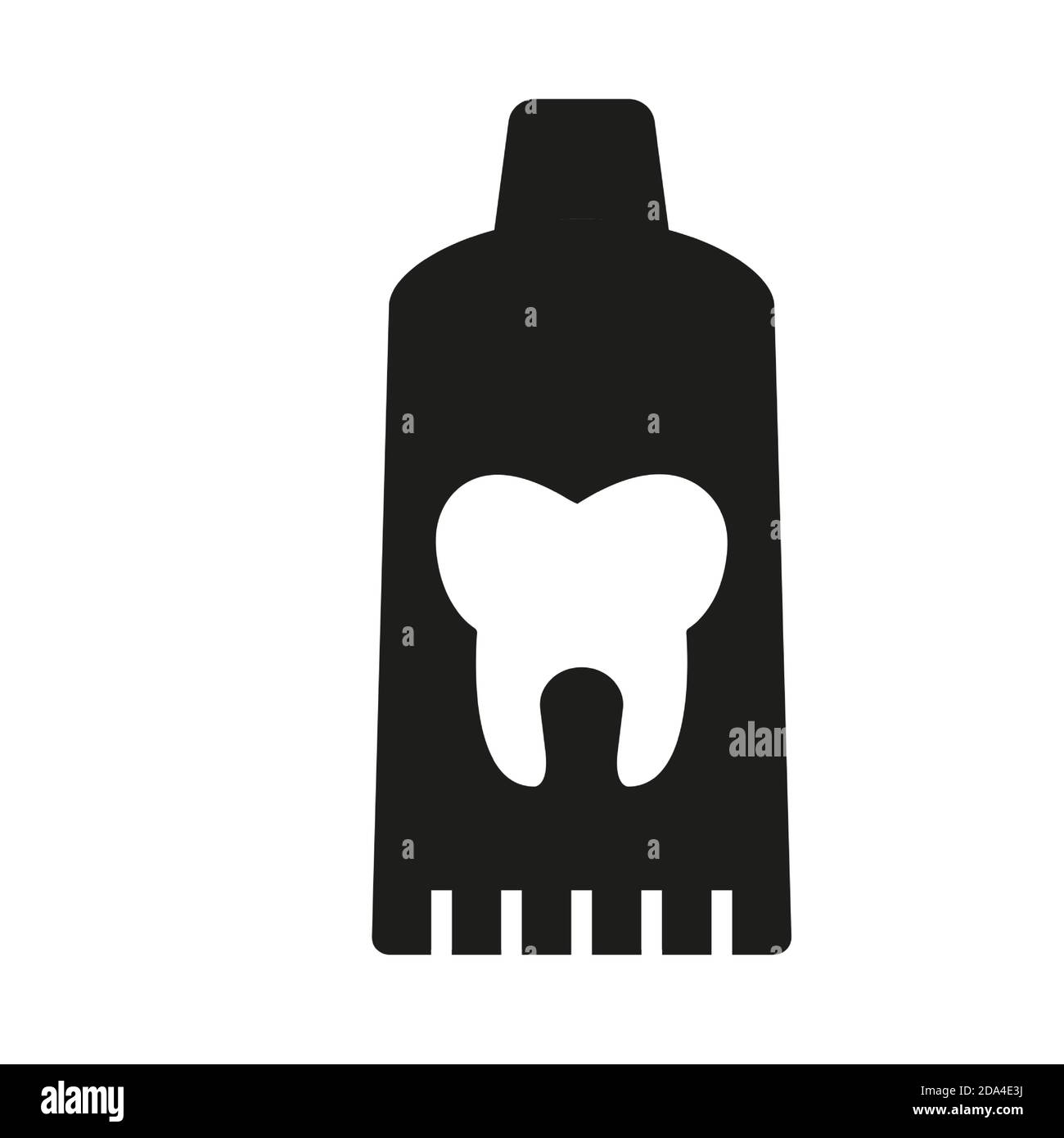 Zahnpasta Icon Element der Zahnmedizin Icon für mobile Konzept und Web-Apps. Dünne Linie Zahnpasta Symbol kann für Web und mobile verwendet werden. Premium-Symbol ein Stock Vektor