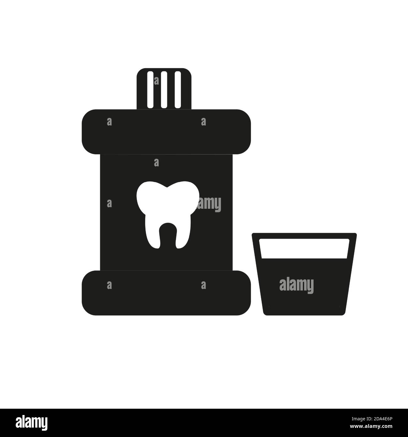 Mundwasser Icon Element der Zahnmedizin Icon für mobile Konzept und Web-Apps. Thin Line Mundspülung Symbol kann für Web und mobile verwendet werden. Premium-Symbol ein Stock Vektor