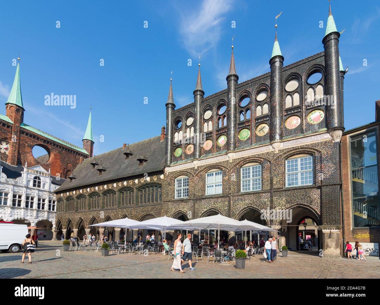 Lübeck: Rathaus, Ostsee, Schleswig-Holstein, Deutschland Stockfoto