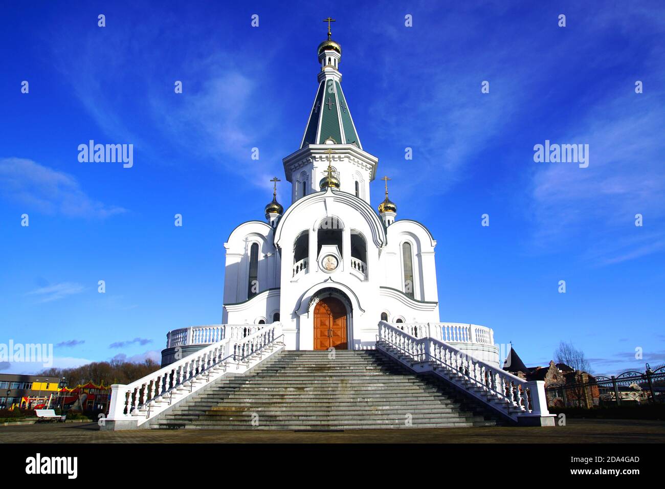 Kirche des heiligen Alexander Newski in Kaliningrad, Russland Stockfoto