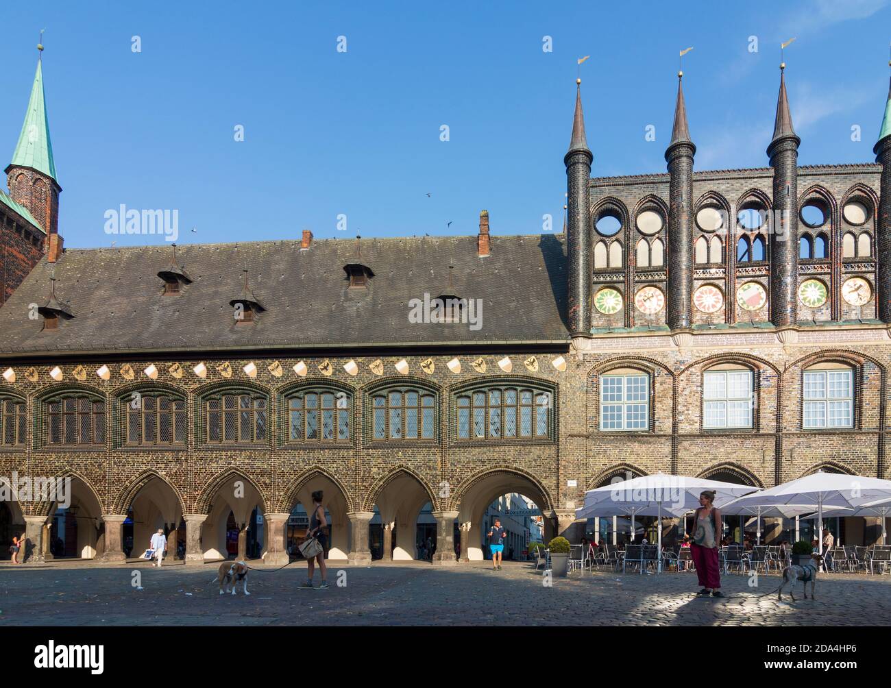 Lübeck: Rathaus, Ostsee, Schleswig-Holstein, Deutschland Stockfoto