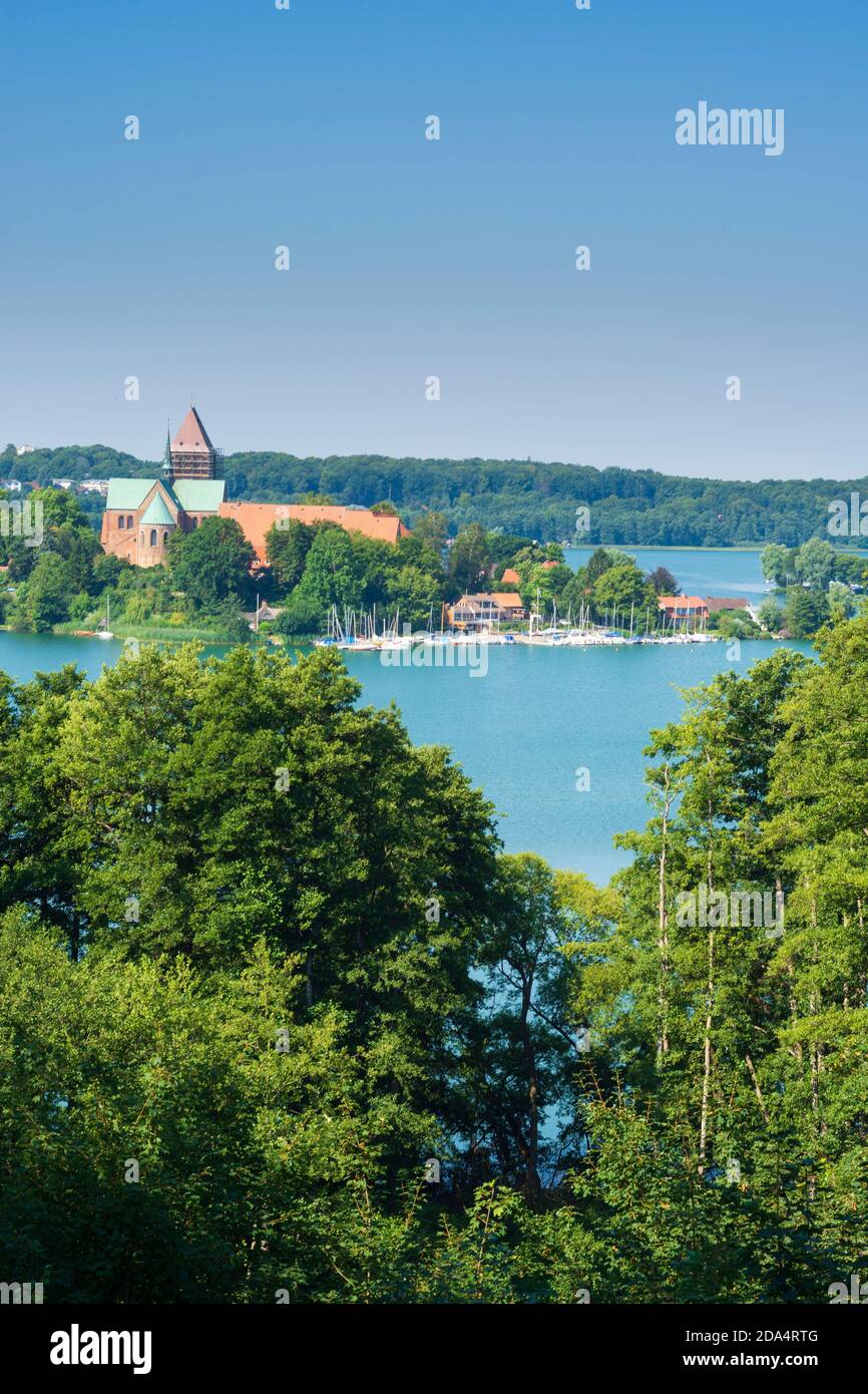 Ratzeburg: ratzeburger See (Domsee), Insel Dominsel, Dom, Herzogtum Lauenburg, Schleswig-Holstein, Deutschland Stockfoto