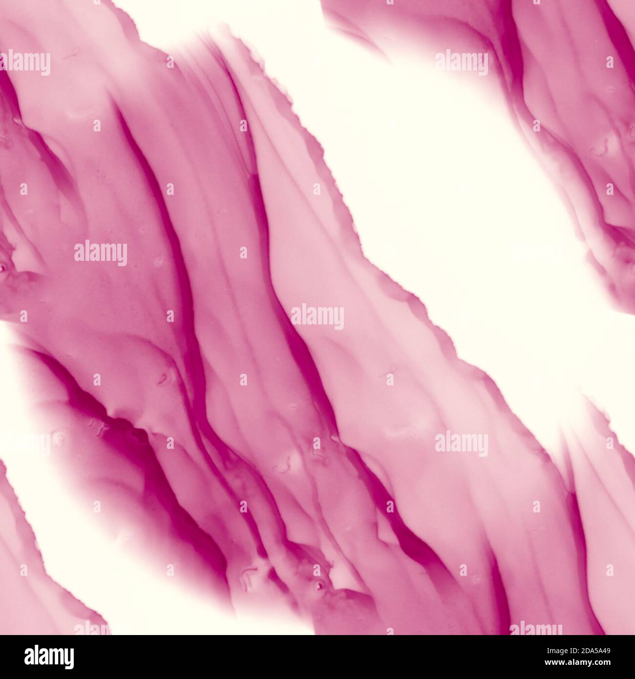 Alkoholtinte rosa nahtloser Hintergrund. Pinselstriche von Farbe. Fließflüssigkeit Aquarell Farbe Spritzer Effekt Illustration. Bunte abstrakte Malerei zurück Stockfoto