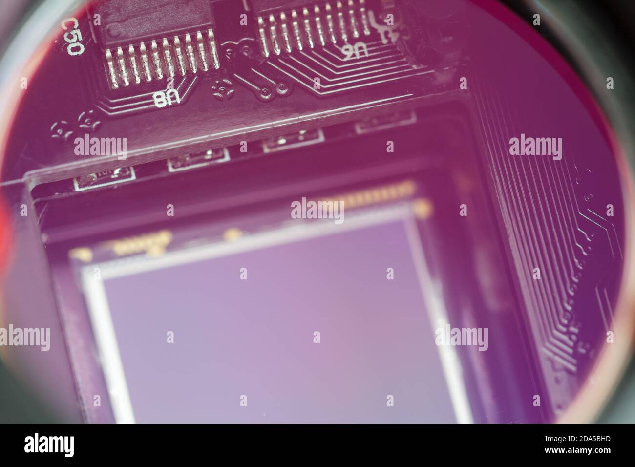 Moderne CCD-Sensor schließen Stockfoto