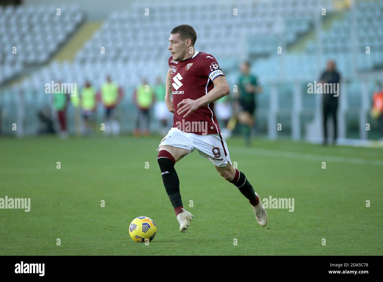 09 Andrea Belotti (Turin FC) während Turin FC gegen FC Crotone, Italienisches Fußballspiel Serie A, turin, Italien, 08. November 2020 Foto: LM/Claudio Benedetto Stockfoto