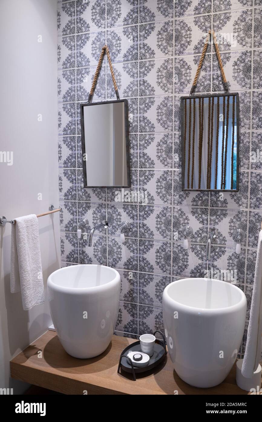 Modernes Boutique-Hotel im Inneren Stockfoto