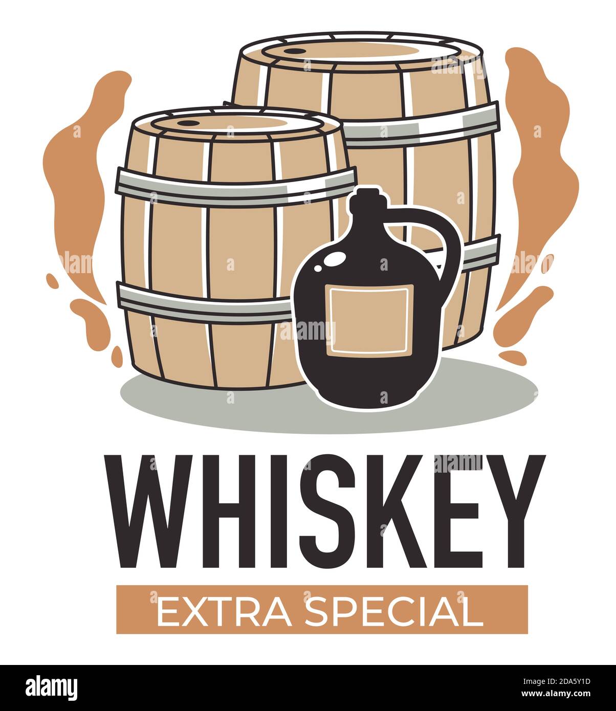 Whiskey extra spezielle Produktion von Alkohol Vektor Stock Vektor