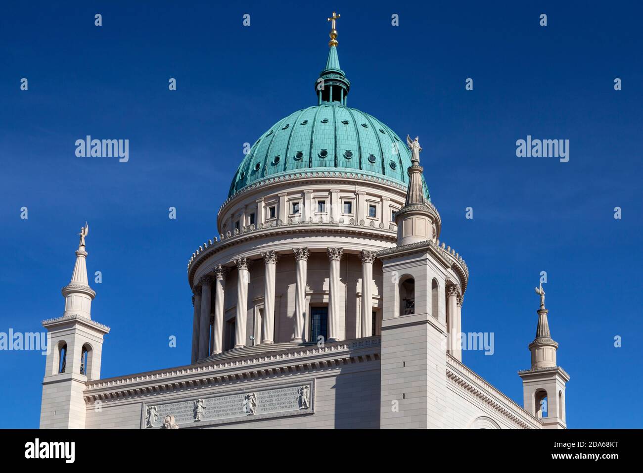 Geographie / Reisen, Deutschland, Brandenburg, Potsdam, St. Nikolaikirche auf dem alten Markt, Potsdam, Additional-Rights-Clearance-Info-not-available Stockfoto