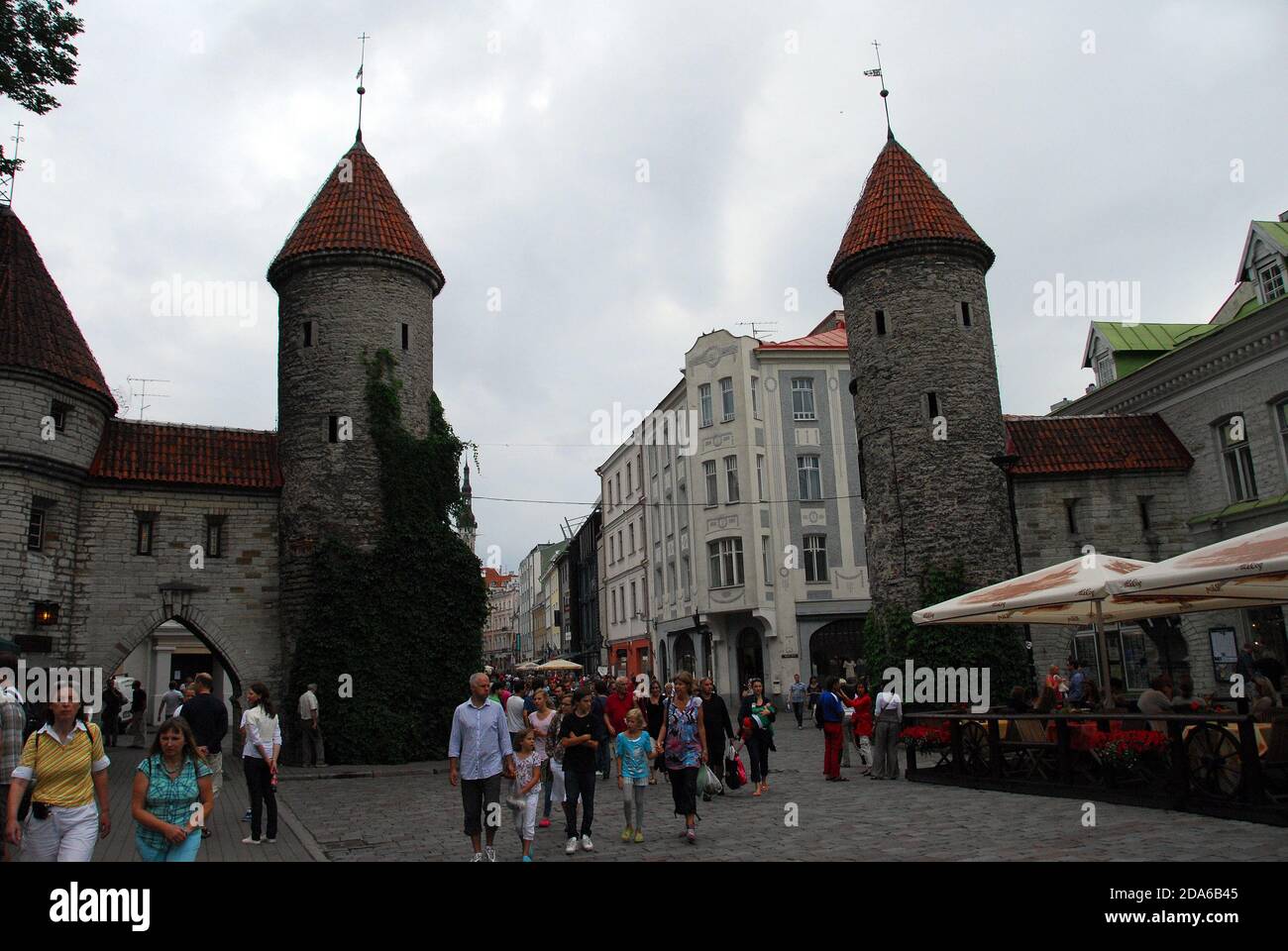 Estonia Tallinn 03+Finland Helsinki Uhrenturm Stockfoto