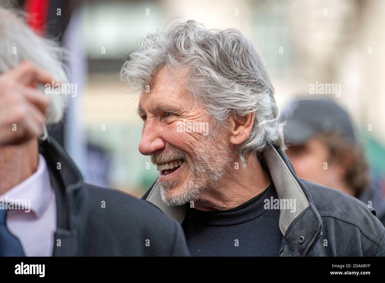 Roger Waters, der englische Musiker und Singer/Songwriter im Februar 2020 im Zentrum Londons. Stockfoto