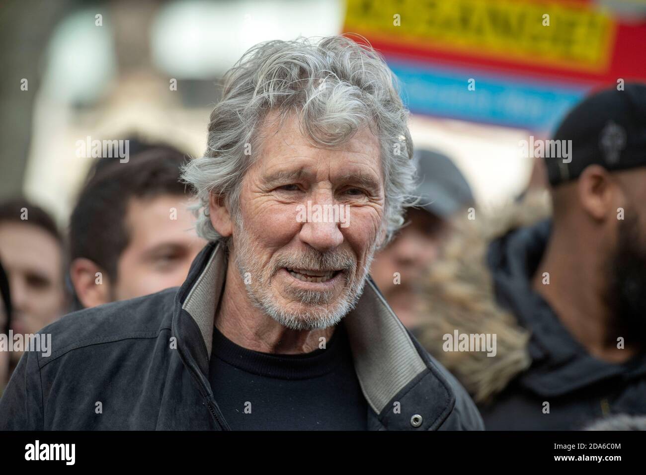Roger Waters, der englische Musiker und Singer/Songwriter im Februar 2020 im Zentrum Londons. Stockfoto