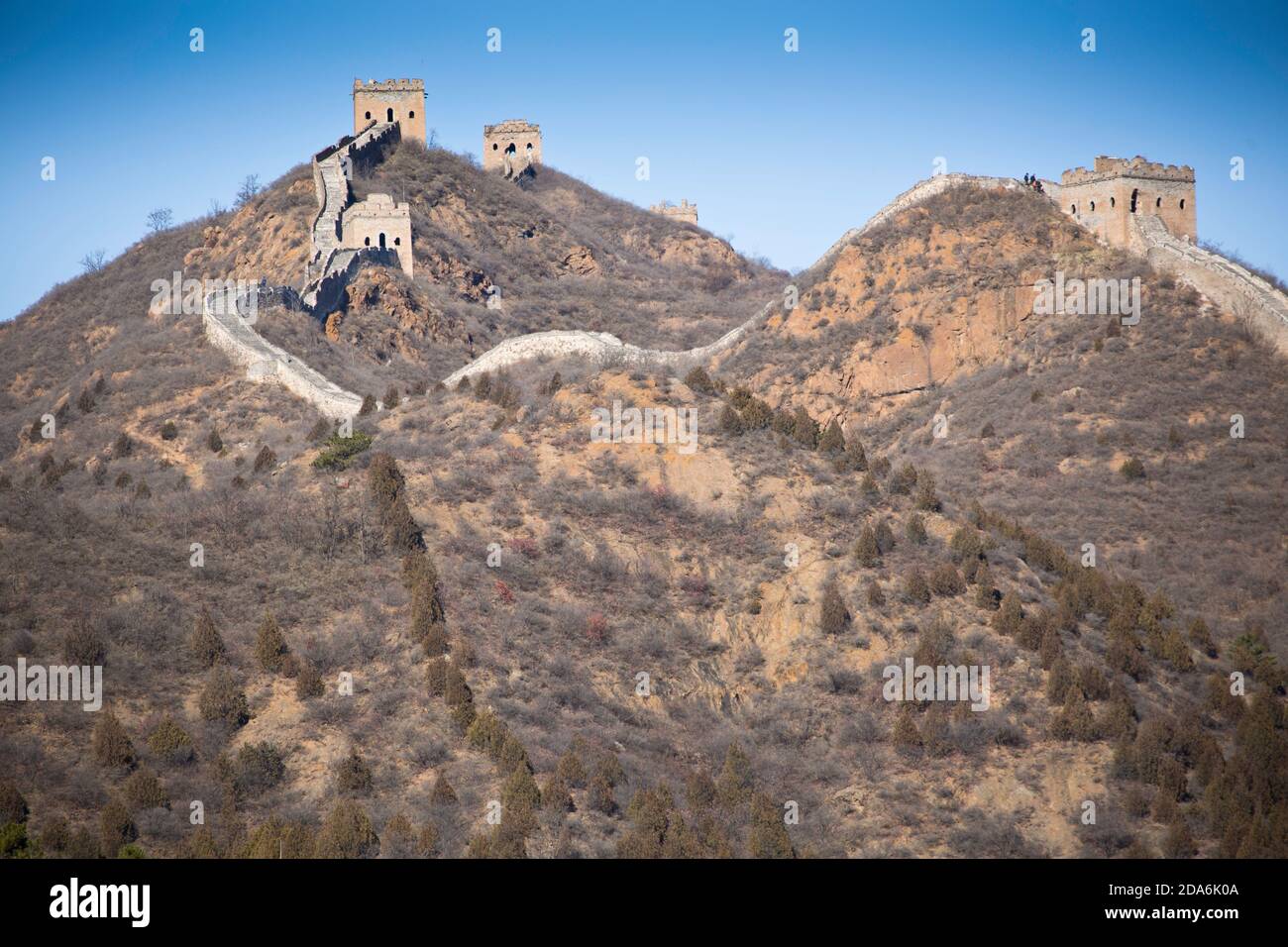 Simatai große Mauer in Gubei Water Town in Peking. Stockfoto