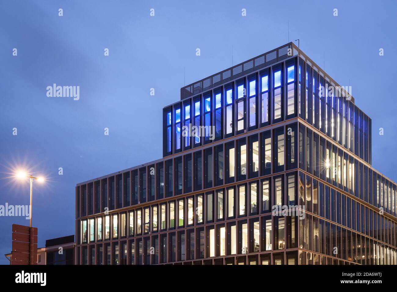 Erweiterungsbau des Hauptsitzes der KFW DEG - Deutsche Investitions- und Entwicklungsgesellschaft mbH Stockfoto
