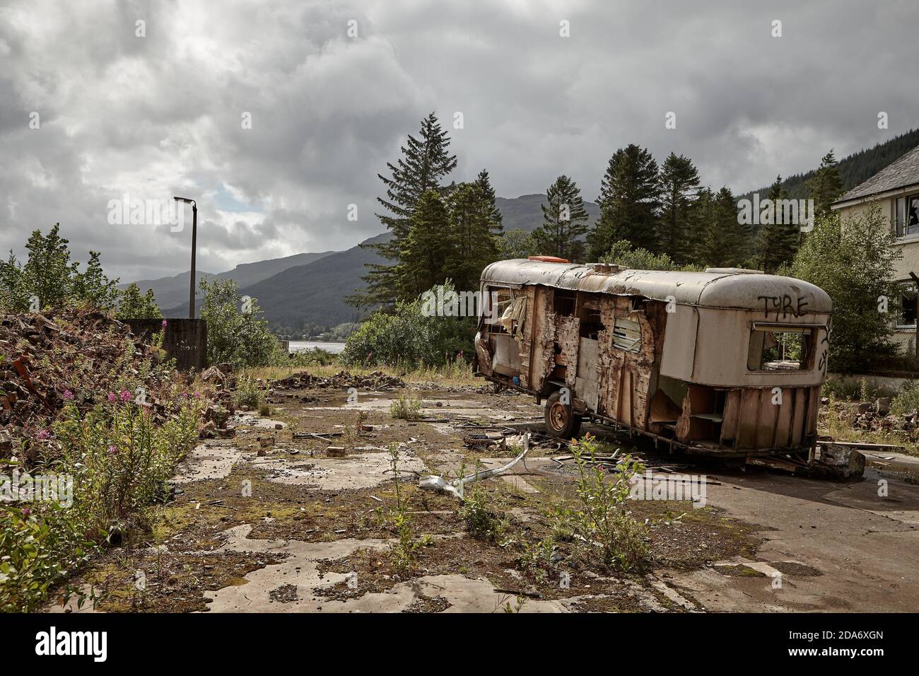Loch Long Torpedo Range Stockfoto