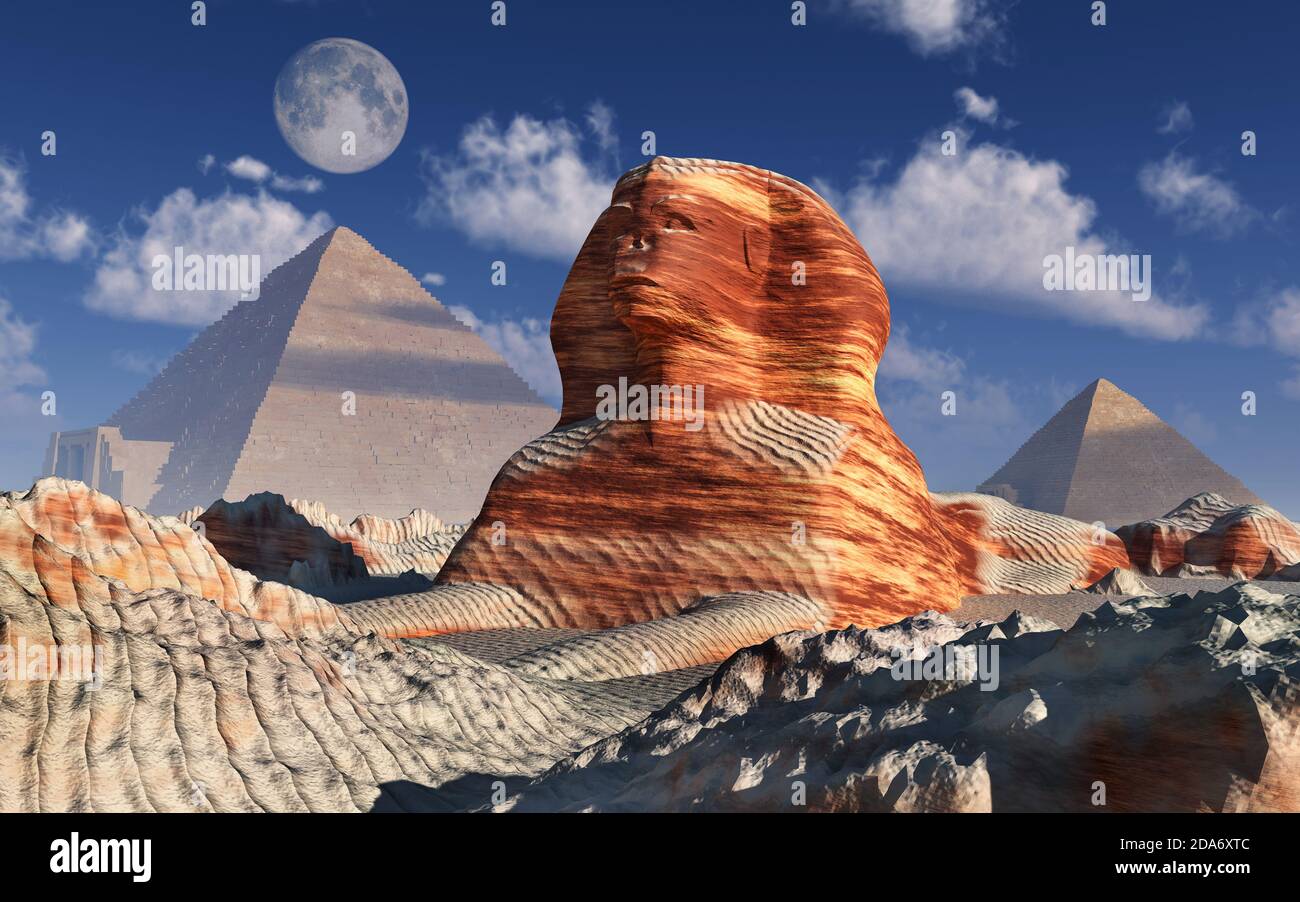 Die Große Sphinx Von Gizeh Stockfoto