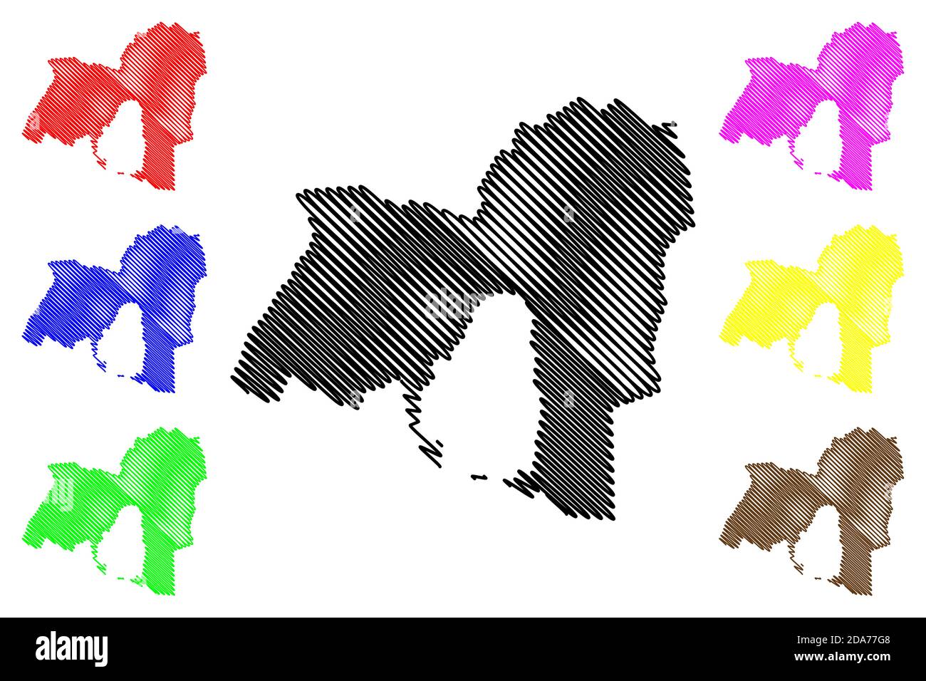 Nakuru City (Republik Kenia) Karte Vektor Illustration, Skizze Stadt von Nakuru Karte Stock Vektor