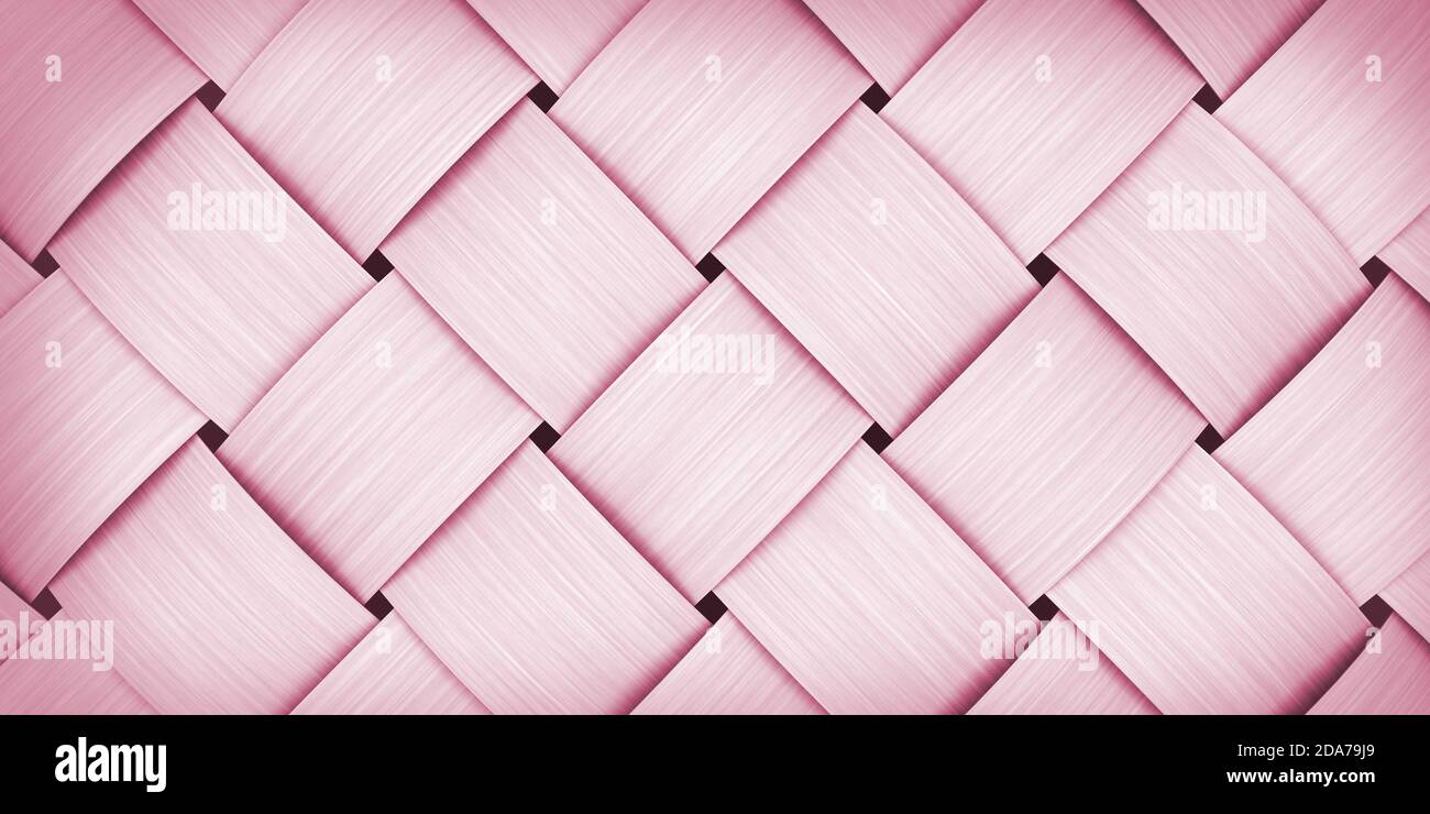 Geflochtene Weberei Textur Tapete Hintergrund 3D-Illustration Stockfoto