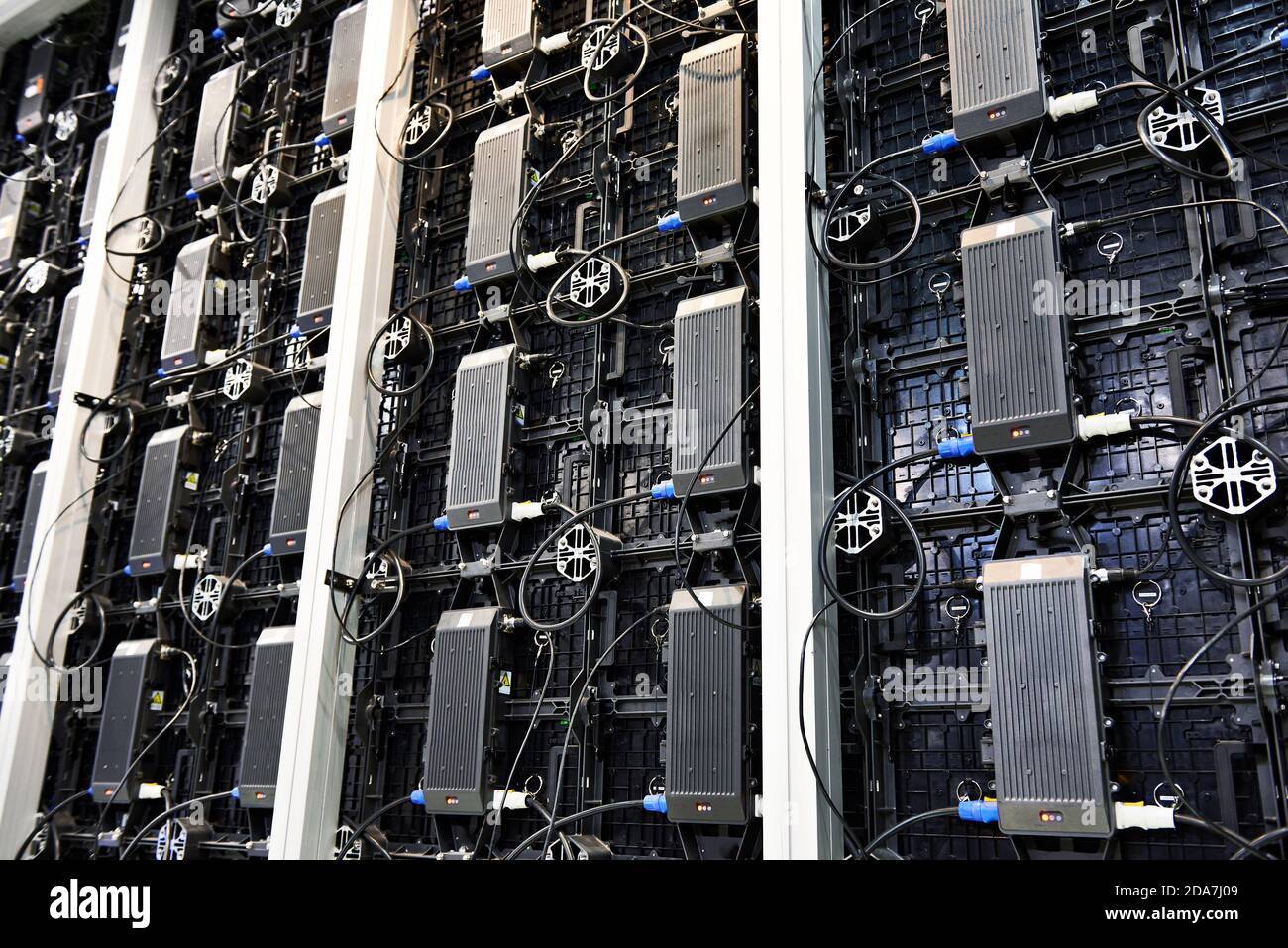 Ausstattung Rückwand der Video-Display Digital Signage Stockfoto