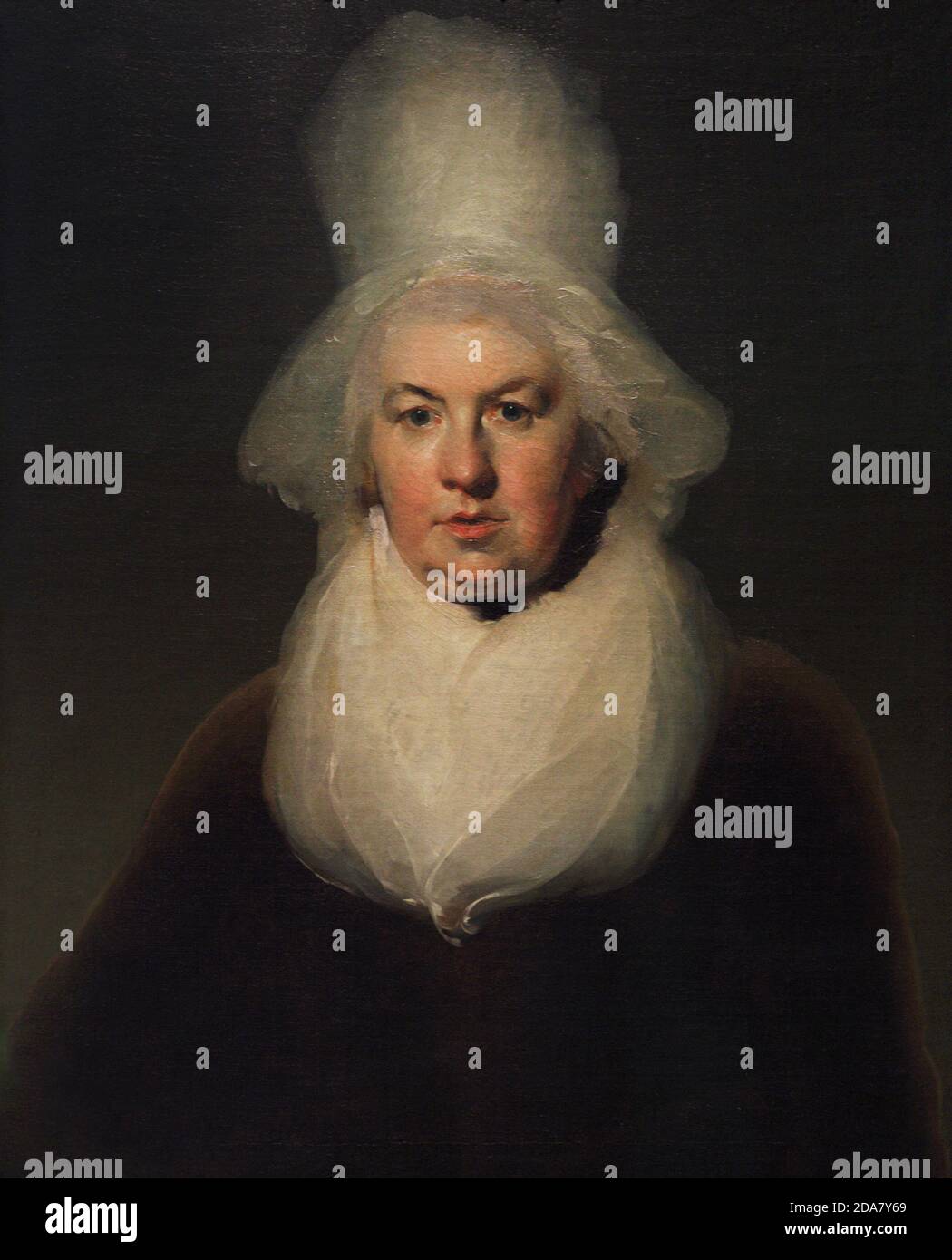 Sarah Trimmer (1741-1819). Schriftsteller und Kritiker der britischen Kinderliteratur des 18. Jahrhunderts sowie ein Reformer. Porträt von Sir Thomas Lawrence (1769-1830). Öl auf Leinwand (76,2 x 63,5 cm), c. 1790. National Portrait Gallery. London, England, Vereinigtes Königreich. Stockfoto