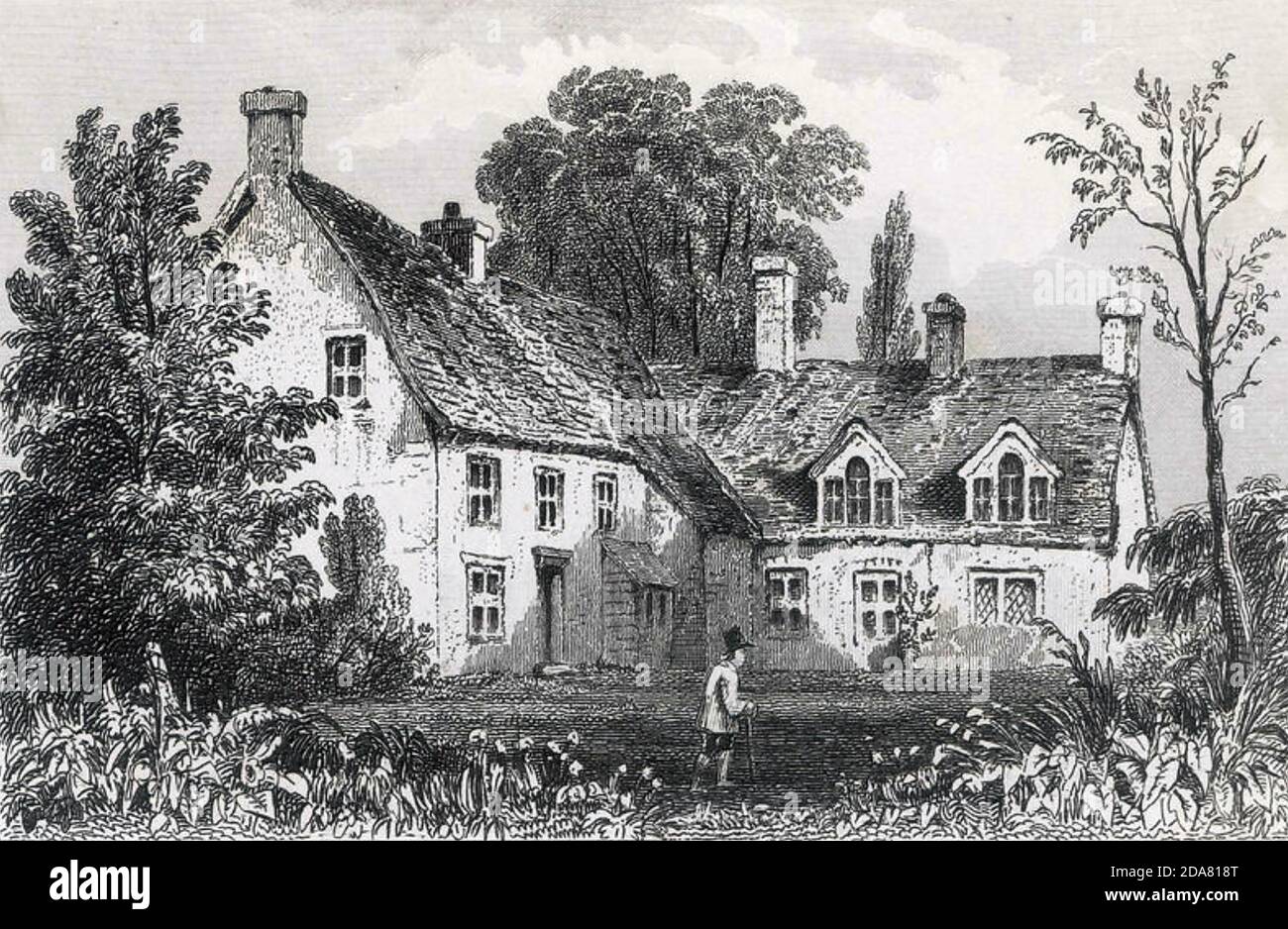 HORATIO NELSON (1758-1805) britischer Marinekommandeur. Das Pfarrhaus in Burnham Thorpe, Norfolk, wo er am 29. September 1758 geboren wurde. Stockfoto