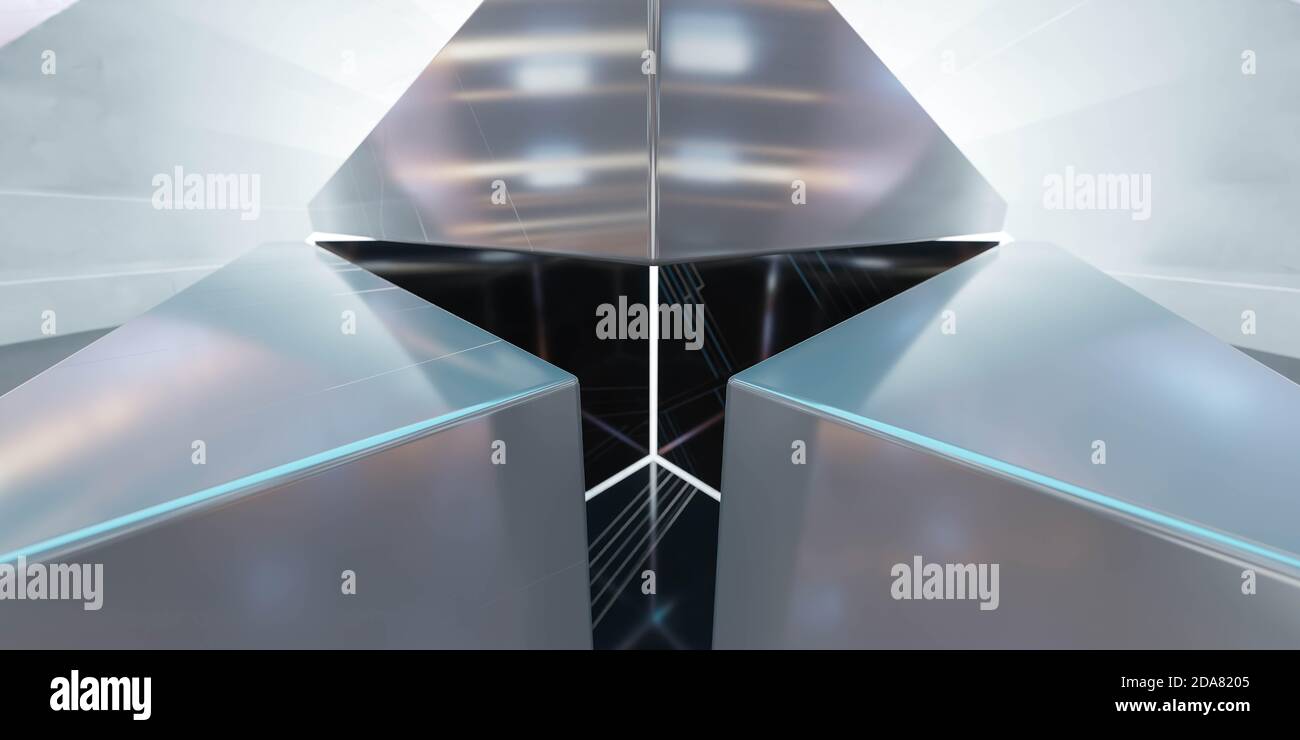 Infinity-Technologie Matrix abstrakter Hintergrund 3d-Rendering Illustration Stockfoto