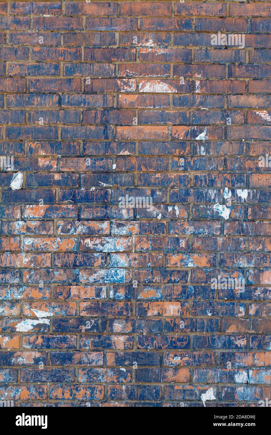 Alte Verwitterte Ziegelwand Textur Stockfoto
