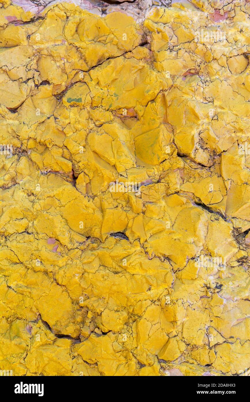 Gelb Bemalte Naturstein Textur Stockfoto