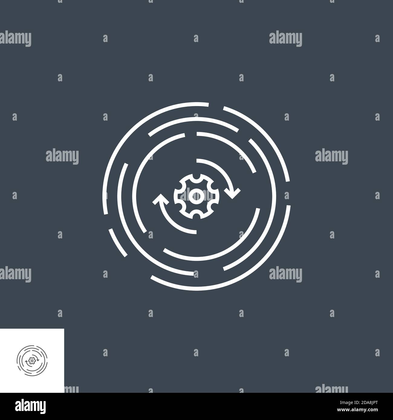 Symbol „Zeile Aktualisieren“ Stock Vektor