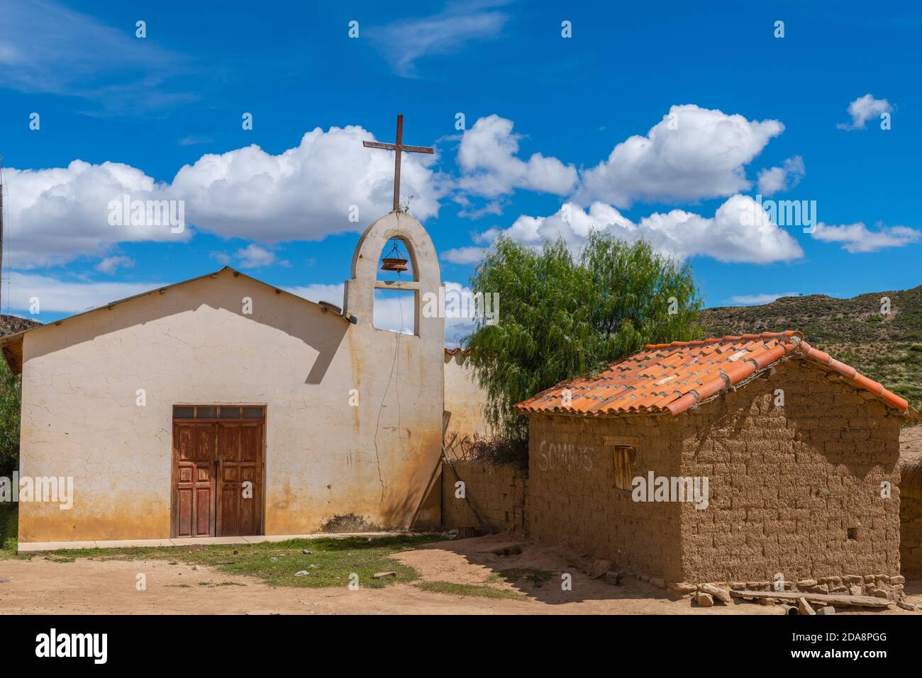 Kleines Dorf von Candelaria, Departemento Sucre, Bolivien, Lateinamerika Stockfoto