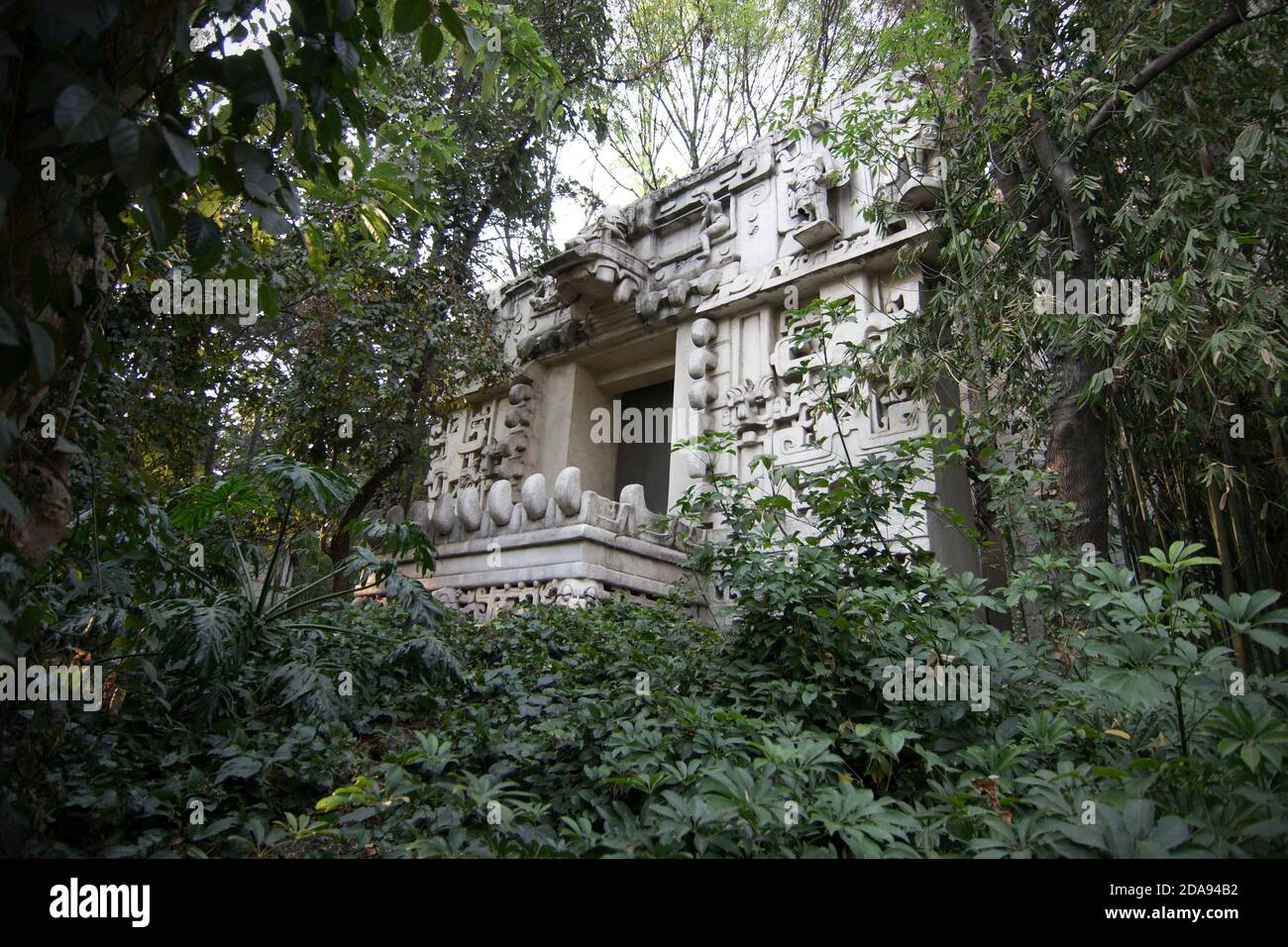 Maya-Ruinen im Museum für Anthropologie in Mexiko-Stadt, Mexiko. Stockfoto