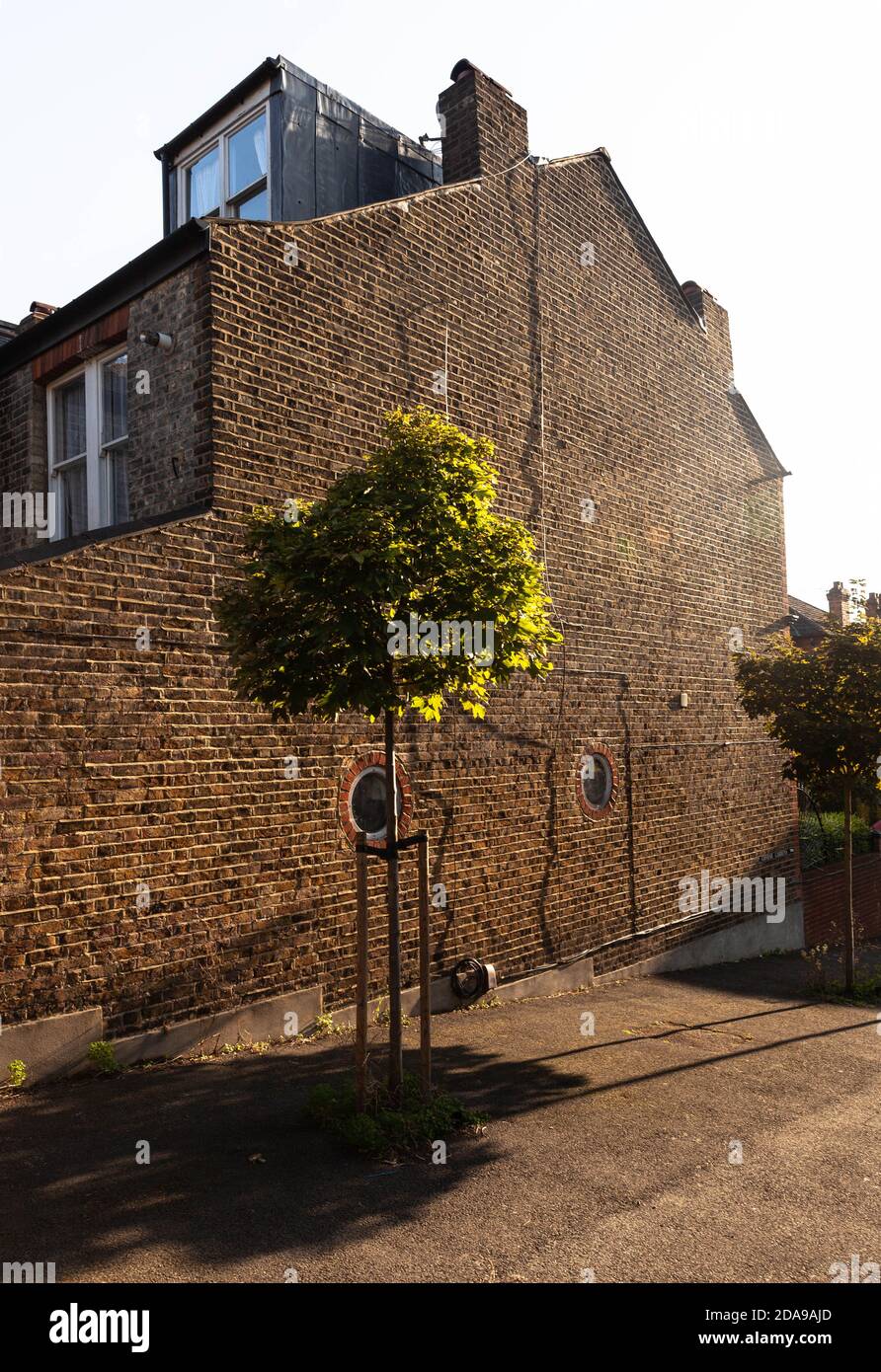 Ende des Terrassenhauses, London, England, Großbritannien. Stockfoto