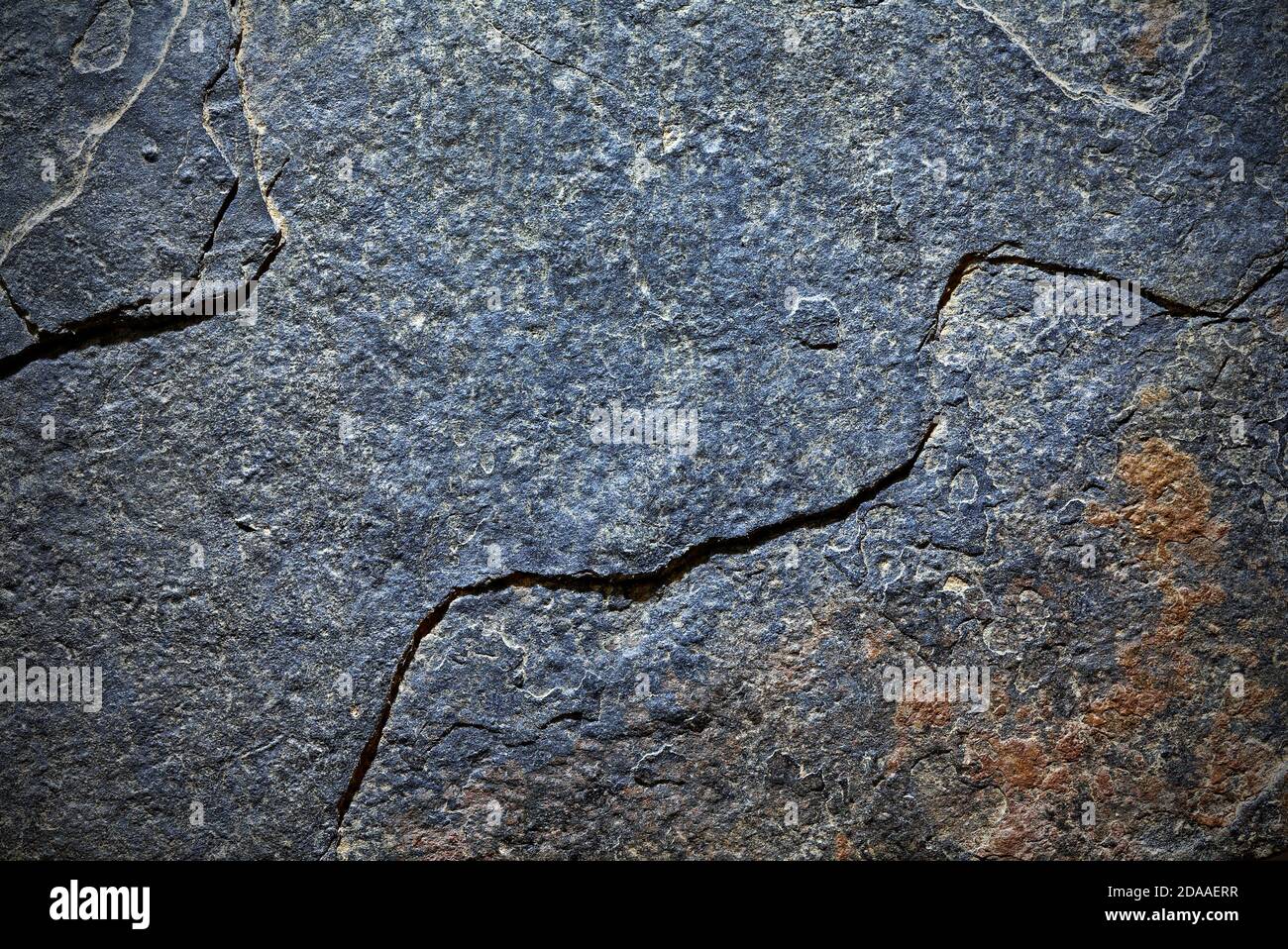 Raue Textur grauen Stein Hintergrund Detail Nahaufnahme Stockfoto