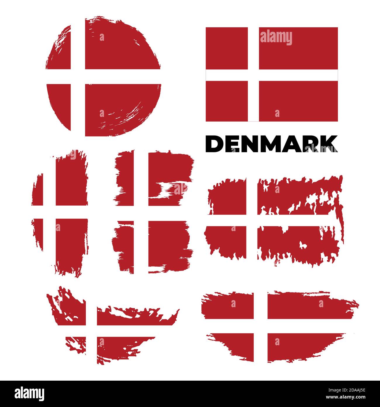 Grunge Aserbaidschan Flaggen gesetzt. Vektorgrafik Stock Vektor