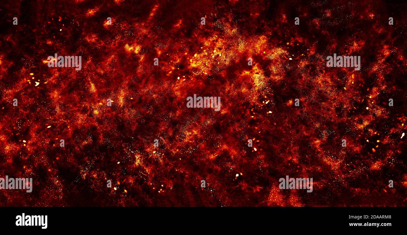 Abstrakter Hintergrund. Rote Staubexplosion Stockfoto