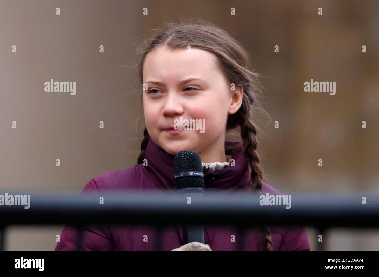 Greta Thunberg - "Freitags für Zukunft" - Demonstration von Schuelern gegen den Klimawandel vom 29. Maerz 2019, Berlin (nur fuer redaktionelle Verwendung. K Stockfoto