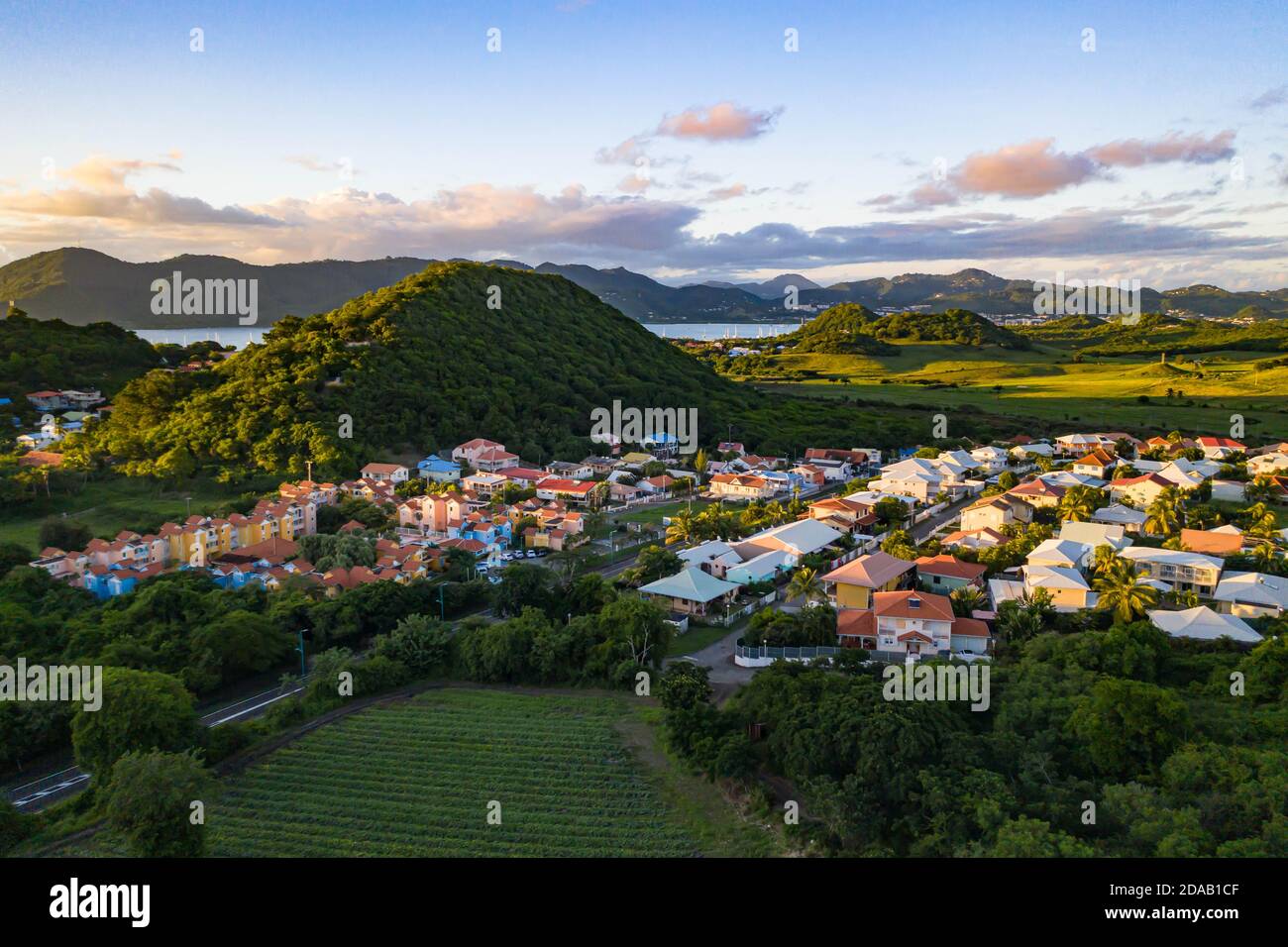 Val d'Or in Sainte-Anne in Martinique Stockfoto