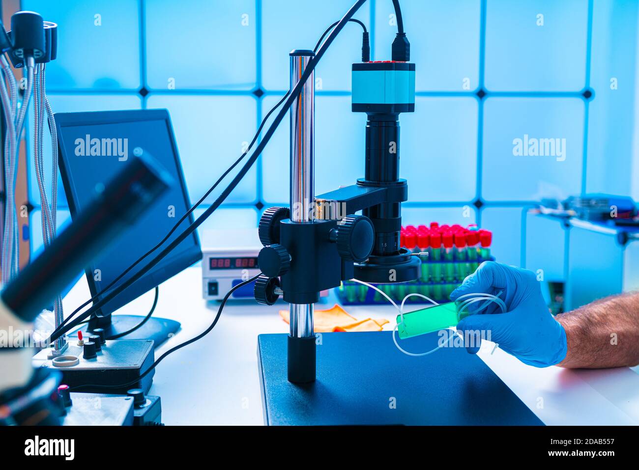 Moderne medizinische Ausrüstung Entwicklung Labor Stockfoto