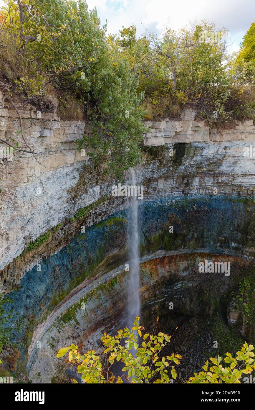 Schöner Valaste Wasserfall in Estland Stockfoto